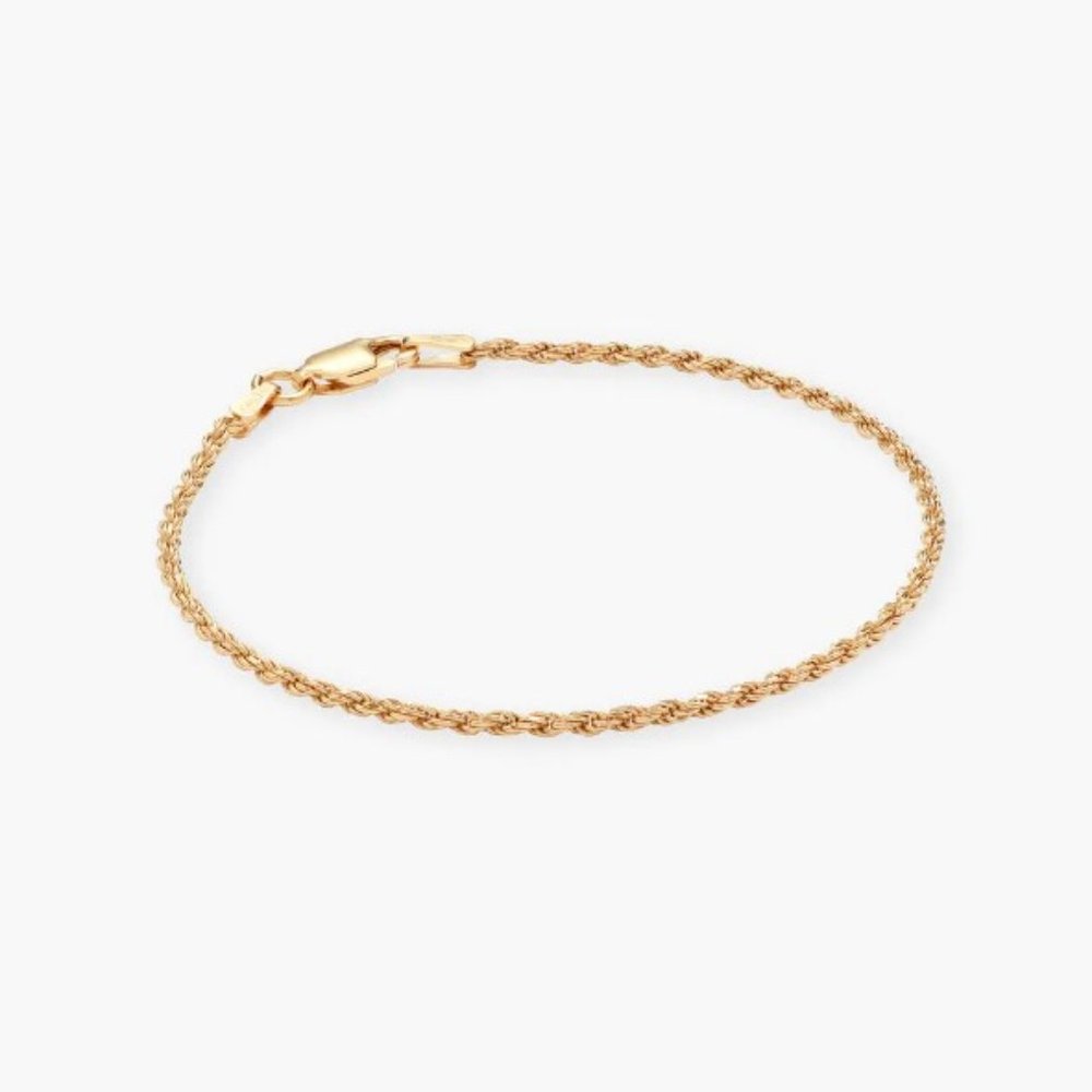 Gold Rope Bracelet - Picture 2 of 3